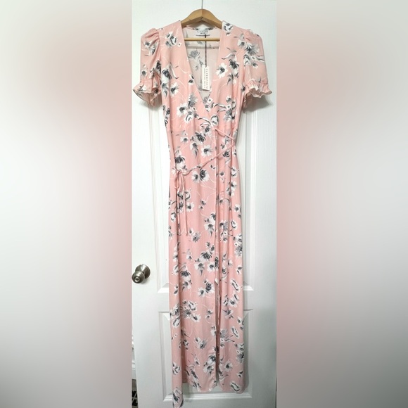 Revolve Pink Floral Maxi Dress - Picture 4 of 9
